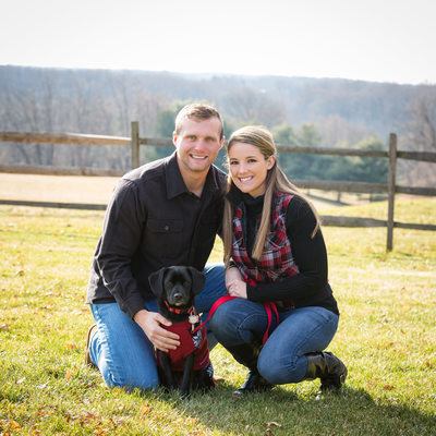 Couple's Portrait Session with New Puppy - Dog Photos