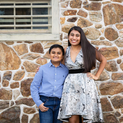 Sibling Portraits with Style - Chester County Studio