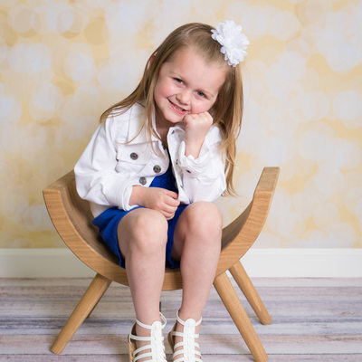 Pre-School Portraits with Props and Backdrops