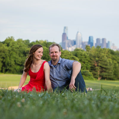 Belmont Plateau - Philly Skyline in Springtime