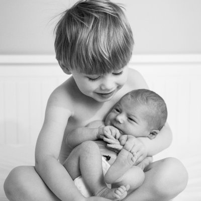 Delaware County Newborn Photographer - Brothers