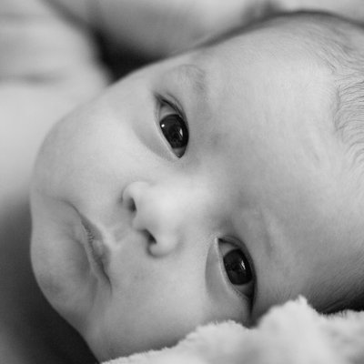 Black & White Newborn Photography - Malvern Studio