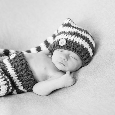 Malvern Newborn Portraits - B&W Studio Photographer