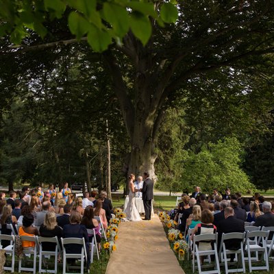 Outdoor Wedding Ceremony at Historic Yellow Springs