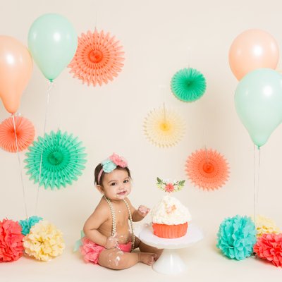 First Birthday Cake Smash - Pretty Pastels