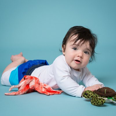Under the Sea Baby Photos - Colorful Props