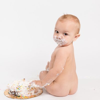 One Year Old Cake Smash Photo Sessions Can Get Messy!