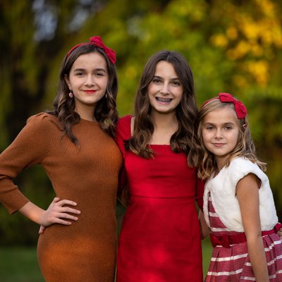 Sisters Holiday Portrait