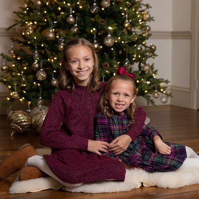 Holiday Photos with Christmas Tree