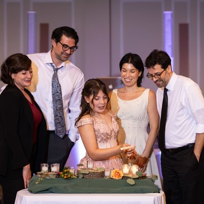 Candle Lighting Ceremony at Mitzvah