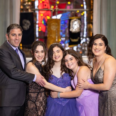Family Photos Before Mitzvah Service