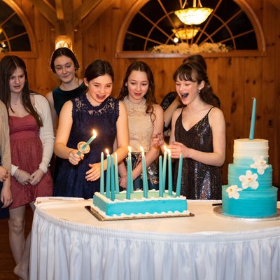 Candle Lighting Ceremony at King's Mill Mitzvah