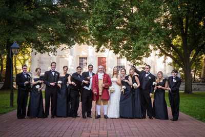 Philadelphia Wedding Party with Benjamin Franklin