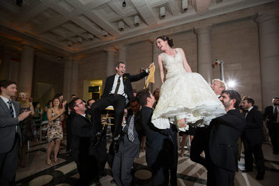 The Hora, a Jewish Wedding Tradition, in Philadelphia 
