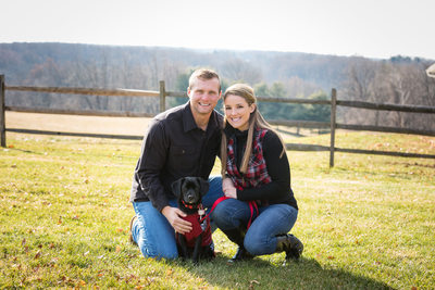 Couple's Portrait Session with New Puppy - Dog Photos