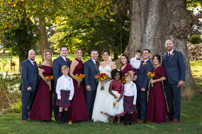 Wedding Party Photo- Manor House at Prophecy Creek Park