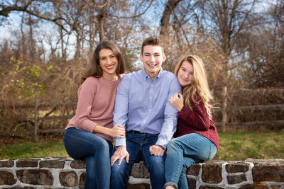 Teenage Siblings - Fall Family Photos