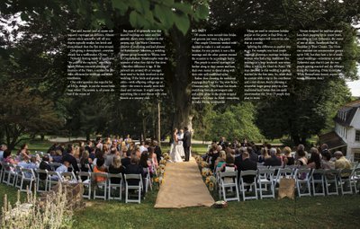 County Lines Magazine Wedding - Historic Yellow Springs
