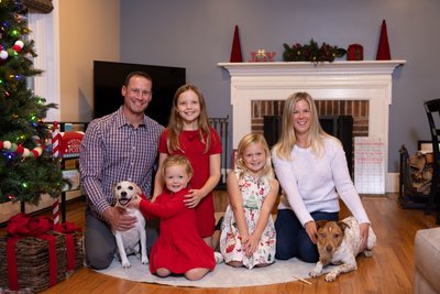 Christmas Photos in Your Home (with Pets!)