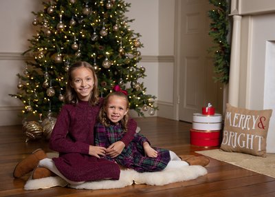 Holiday Photos with Christmas Tree
