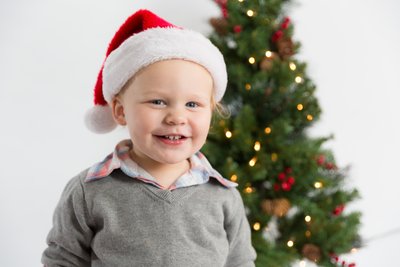 Santa Hat Holiday Portrait Sessions in Chester County