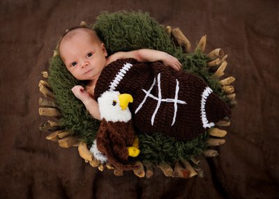 Philadelphia Eagles Fan Newborn Photos