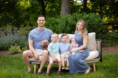 Outdoor Family Photos in Your Own Yard