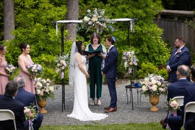 Wedding Ceremony Under Chuppah in Malvern