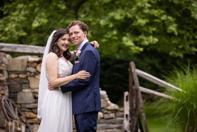 Rustic Garden Wedding Portrait in Malvern