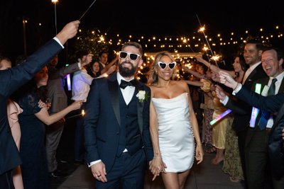 Fun Sparkler Send-Off at Terrain Gardens