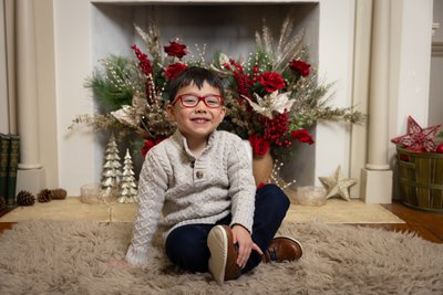 Adorable Holiday Set at Portrait Studio