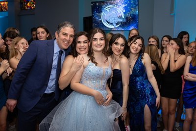 Family at Mitzvah Celebration for Youngest Daughter