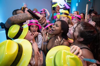 Mitzvah Reception Photos of Kids Singing