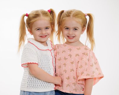 Twins at School Picture Day