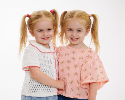 Twins at School Picture Day