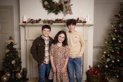 Christmas Card Photos in Historic Building