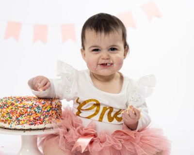 ONE Year Old Cake Smash Photoshoot