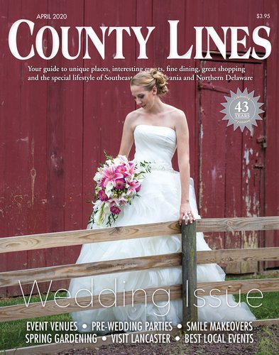 County Lines Magazine Wedding Issue Cover Photo