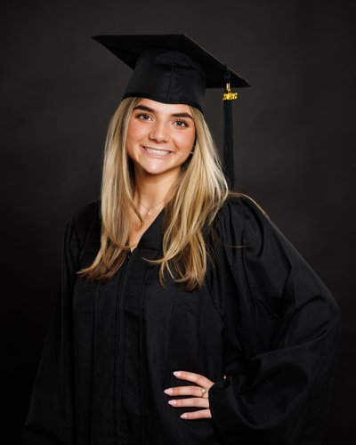 Black Cap and Gown Photos for Grads