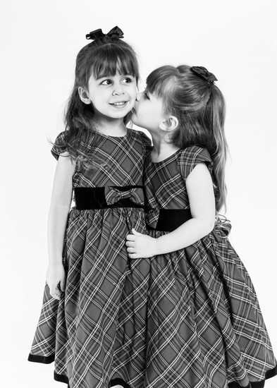 Studio Photographer - Twin Sisters Portrait