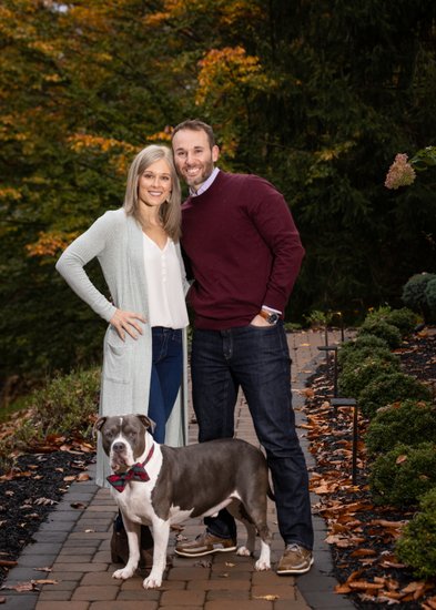 Couple with Adopted Dog
