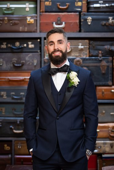 Groom Portrait at Doylestown Inn Wedding