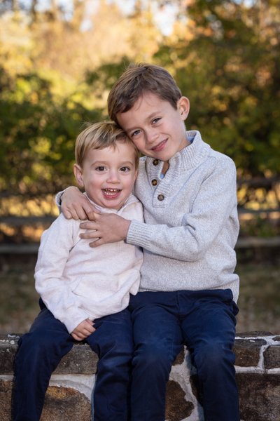 Sibling Portraits Outdoor Studio