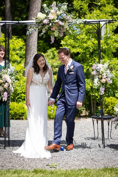Breaking the Glass at Jewish Wedding Malvern