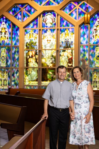 Editorial Portrait in Catholic Church