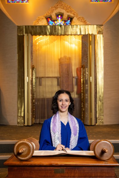 Bat Mitzvah Reading Torah at Beth Emeth