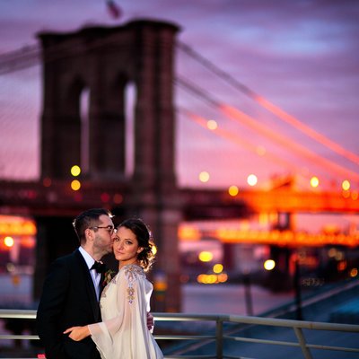 Brooklyn Bridge Wedding Photo | Downtown Wedding