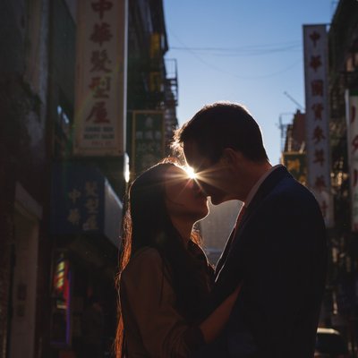 NYC Chinatown Engagement Photography