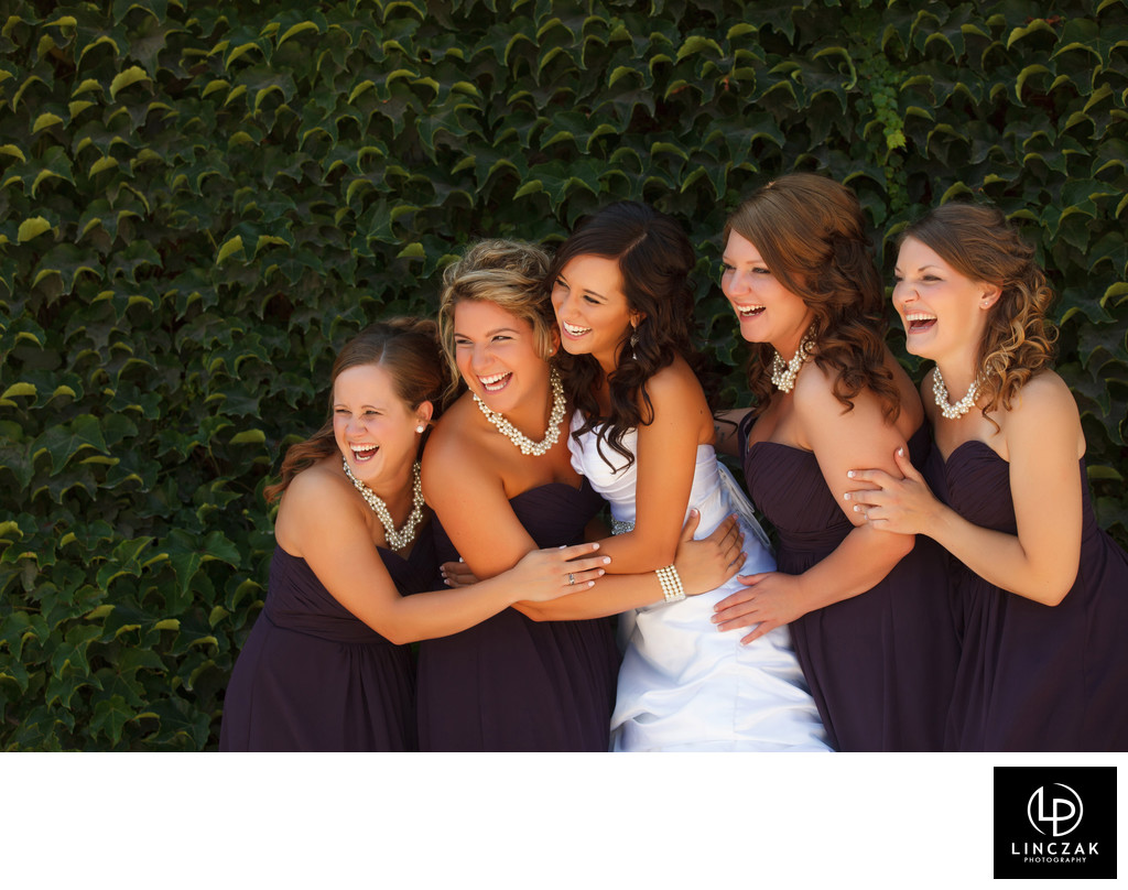 laughing bridesmaids photos