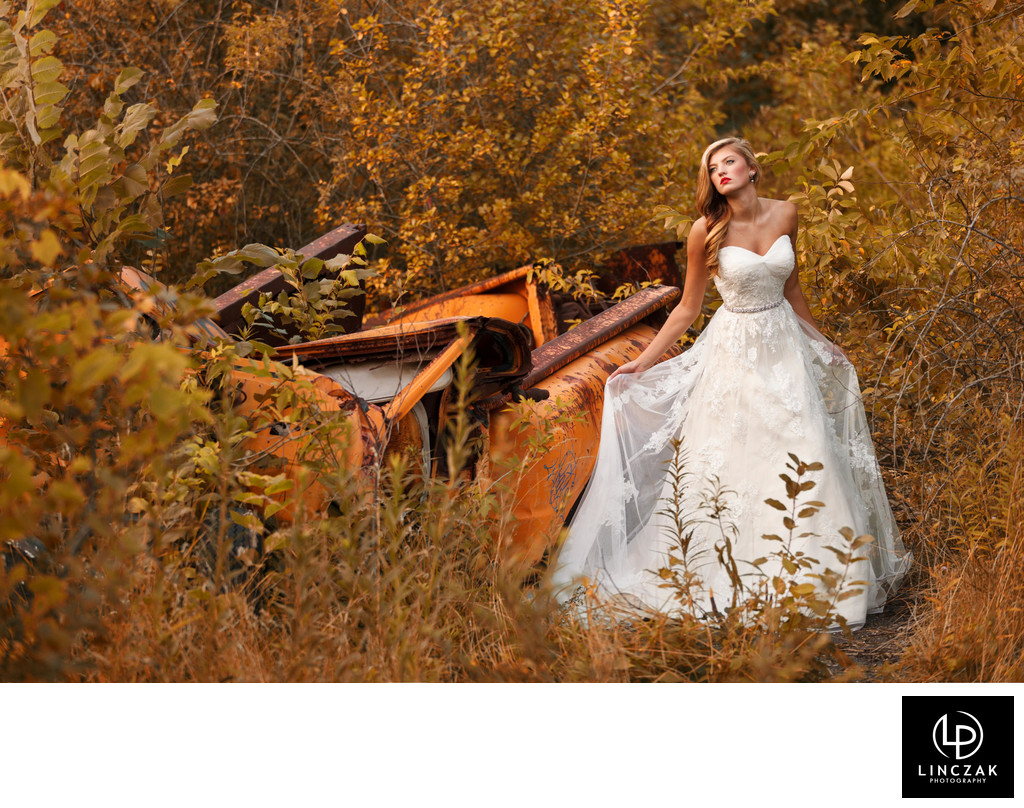 fashion inspired bridal photos